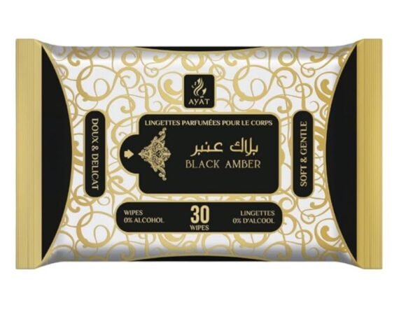 Lingettes Dubaï - Black Amber